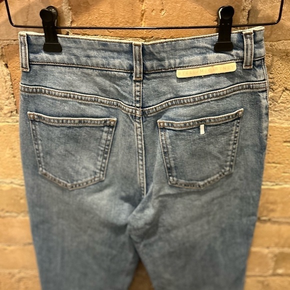 Stella McCartney blue jeans with. Embroidered zip Fly in  Sz 25 - Picture 6 of 9